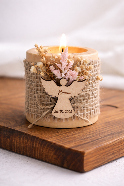 Portavela para bautizo (niña)